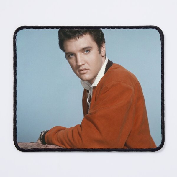 Item preview, Elvis Presley Vintage Portrait - Orange Jacket and Rustic Wooden Fence designed and sold by ElvisVintagePosters.