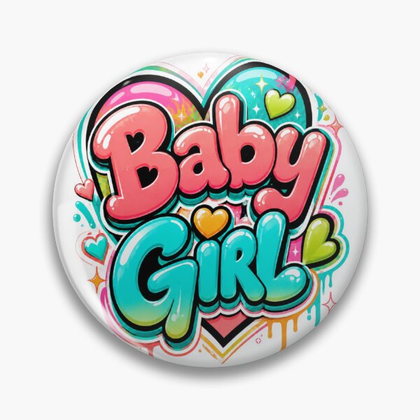 Item preview, Baby Girl with bubble gum colors designed and sold by Sendgoodvibes.