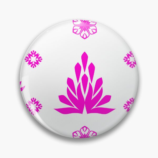 Item preview, Pink Folk Floral Frame with Decorative Botanical Ornaments and Geometric Flower Motifs designed and sold by Ei-Ei.