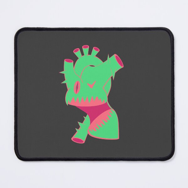 Item preview, HEARTBITE Thorny Approval – Green Vampire Heart Illustration designed and sold by Saavaedra .