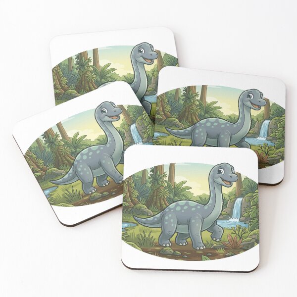 Item preview, Cute Baby Brachiosaurus in the Secret Jungle designed and sold by Razillos.