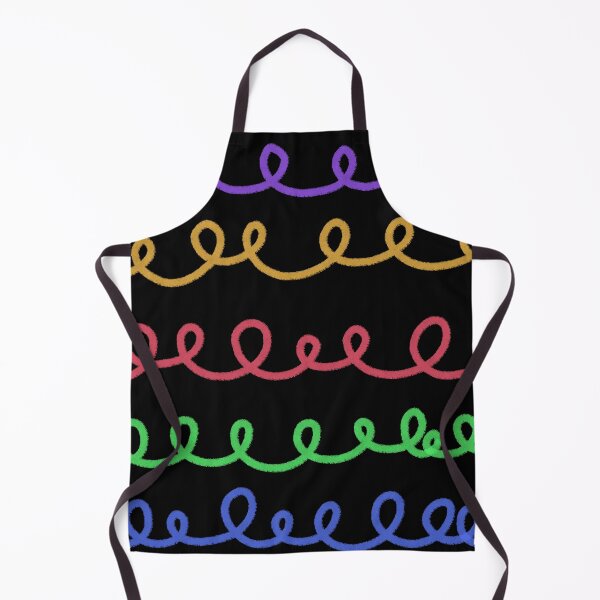 Item preview, Colorful Chalk Texture Curly Swirl Lines designed and sold by ubborn.