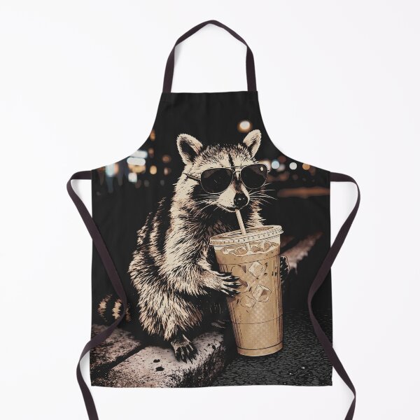 Item preview, Trash Panda Sipping Cold Brew designed and sold by Darkifun.