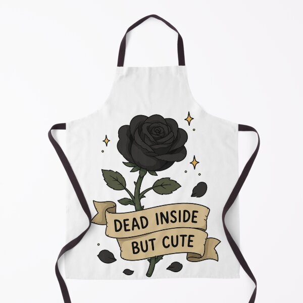 Item preview, Dead Inside But Cute Black Rose | Gothic Humor Aesthetic designed and sold by RidaSalArt.