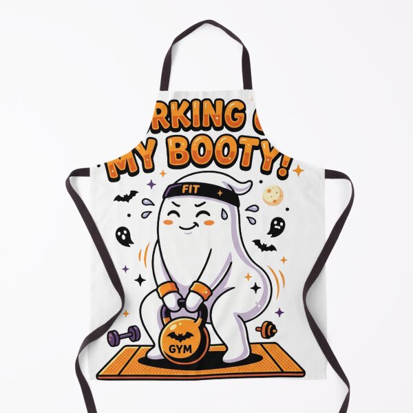 Item preview, Halloween Ghost Gym Working On My Booty designed and sold by VisionGraphic.