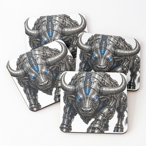 Item preview, Steel Buffalo V5 – Cybernetic Mecha Buffalo | Industrial Robot Beast | Futuristic Steel Animal designed and sold by SteelCoat Studio.