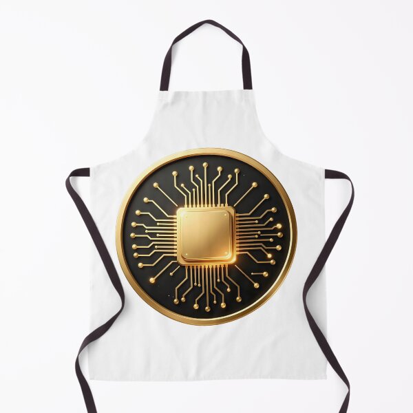 Item preview, Golden Circuit | Luxury Technology Symbol | Futuristic Microchip Emblem designed and sold by simaso.