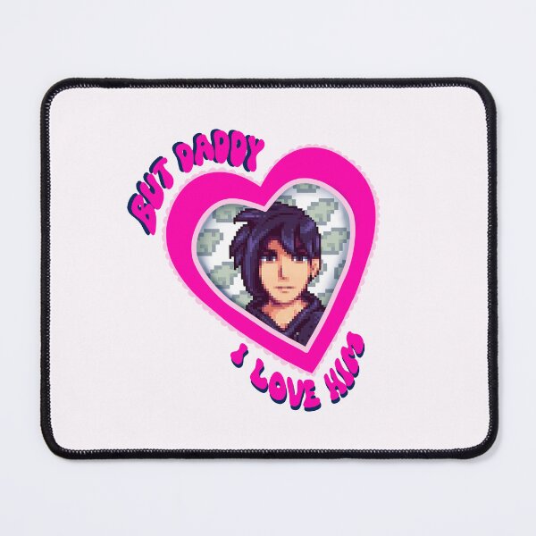 Item preview, Stardew Valley Sebastian But Daddy I Love Him Heart designed and sold by letizzart designs.