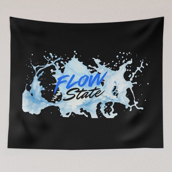 Item preview, Flow State Blue Water Splash Motivational Design designed and sold by VariusDesigns.