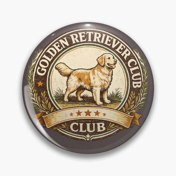 Item preview, Golden Retriever Club designed and sold by Golden Era Studio.