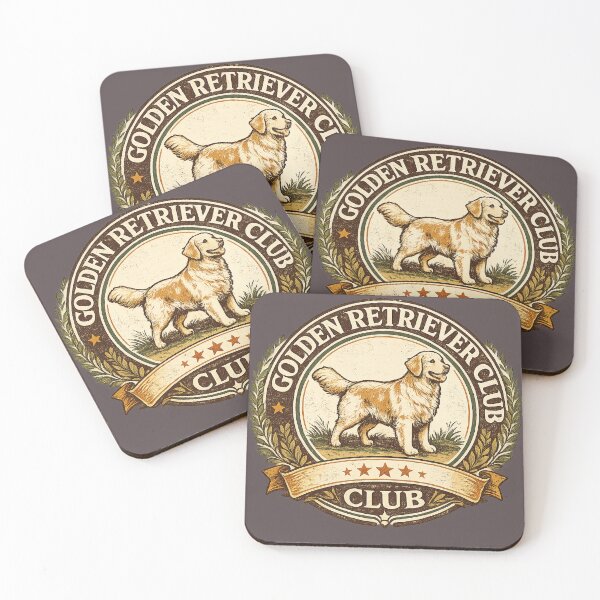 Item preview, Golden Retriever Club designed and sold by Golden Era Studio.