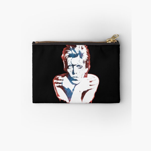 Item preview, David Bowie Cosmic Glam Rock Star Halftone Blue Red Graphic Art designed and sold by surmind.