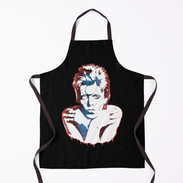 Item preview, David Bowie Cosmic Glam Rock Star Halftone Blue Red Graphic Art designed and sold by surmind.
