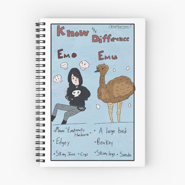 Item preview, Emo or Emu? designed and sold by WetTowelComics.