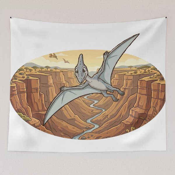 Item preview, Cute Pterodactyl Soaring Through the Canyon designed and sold by Razillos.