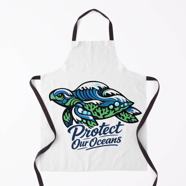Item preview, Sea Turtle Wave Coral Ocean Conservation Art designed and sold by Nuvoro Eco Awareness.