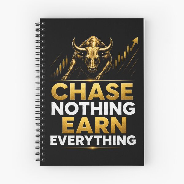 Item preview, Chase Nothing Earn Everything Trading Motivation Quote designed and sold by PipForgeStudio .