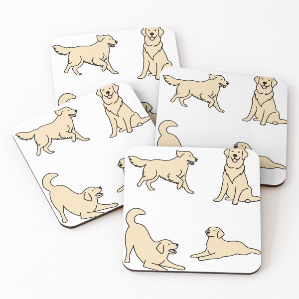 Item preview, ​Simple Graphic Golden Retriever Sticker Sheet  designed and sold by SatyaYug.