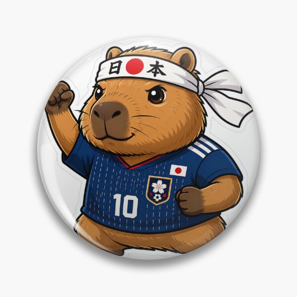 Item preview, Japan Capybara World Cup Soccer Fan designed and sold by denybz.
