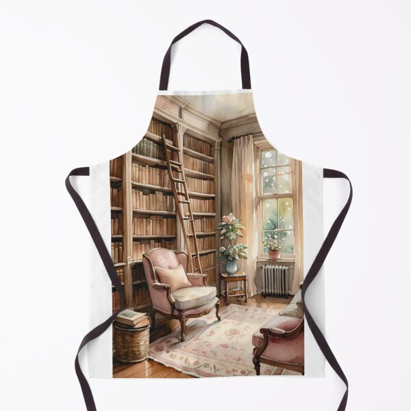 Artikelvorschau, Interiors - Classical Bookshelf, Elegance of an Old-fashioned Living Room entworfen und verkauft von Reverso-Design.