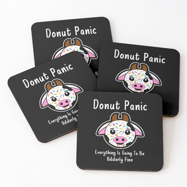 Item preview, Funny Donut And Cow Pun designed and sold by Sartoris Art.