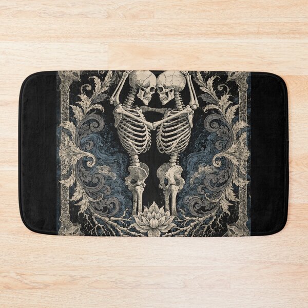 Item preview, Gothic Skeleton Lovers Dark Romance Anniversary Art for Couples designed and sold by DariaOltes.