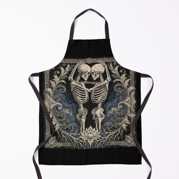 Item preview, Gothic Skeleton Lovers Dark Romance Anniversary Art for Couples designed and sold by DariaOltes.