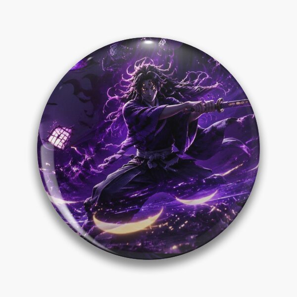 Item preview, Six-Eyed Shadow Samurai | Celestial Moon Warrior Anime Fantasy Art designed and sold by Dyan4.