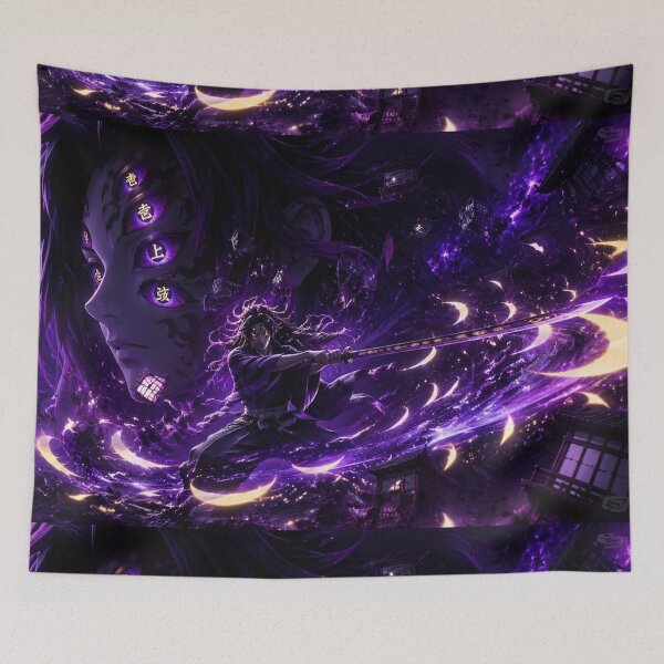 Item preview, Six-Eyed Shadow Samurai | Celestial Moon Warrior Anime Fantasy Art designed and sold by Dyan4.