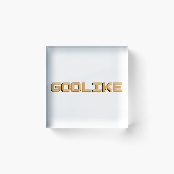 Item preview, Godlike Gaming Quote Pixel Art Decal designed and sold by alexmaushaus.