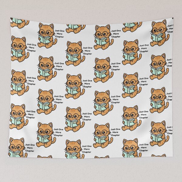 Item preview, Just One More Chapter Cat designed and sold by Bloomelle Studio.