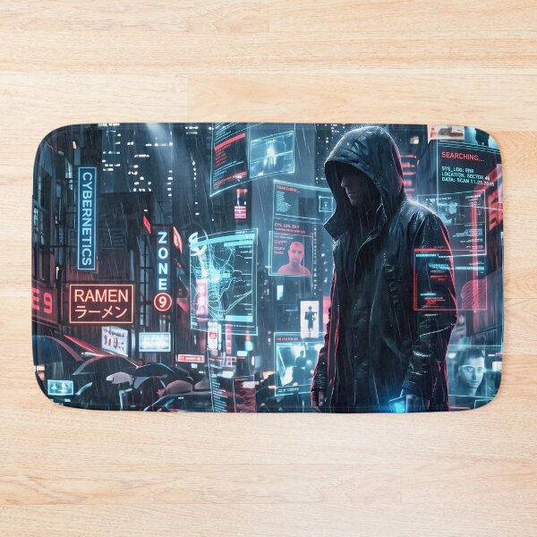 Item preview, Ninja Cyberpunk Fantasy RPG Sci Fi Art designed and sold by ART ATTACK ZONE.