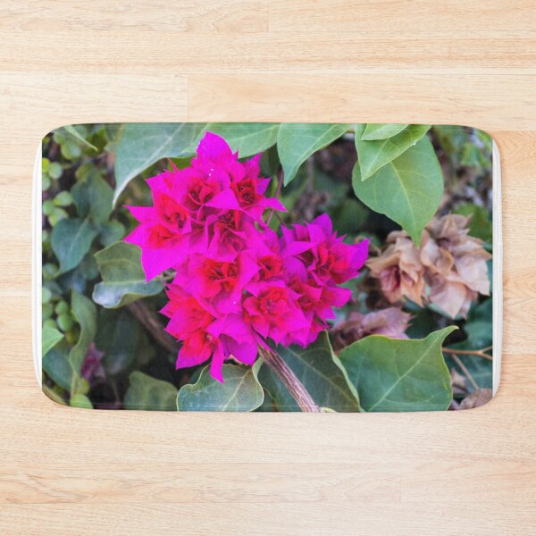 Item preview, Vibrant Pink Bougainvillea Flowers Among Green Leaves On A Tropical Garden Vine designed and sold by Nmallia.