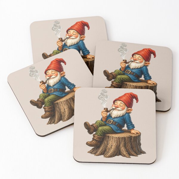 Item preview, Taking a Break – Relaxing Garden Gnome with Pipe designed and sold by Alpine-Ink.