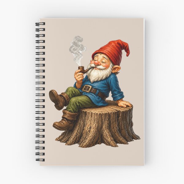Item preview, Taking a Break – Relaxing Garden Gnome with Pipe designed and sold by Alpine-Ink.