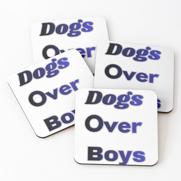 Item preview, Dogs Over Boys Funny Sarcastic Dog Lover Quote designed and sold by Mittal-Designs.