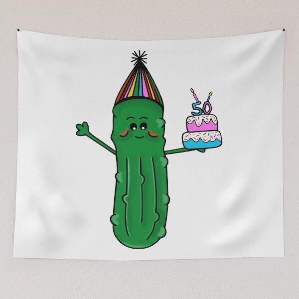 Item preview, 50th Birthday Cake Dill Pickle designed and sold by Sartoris Art.