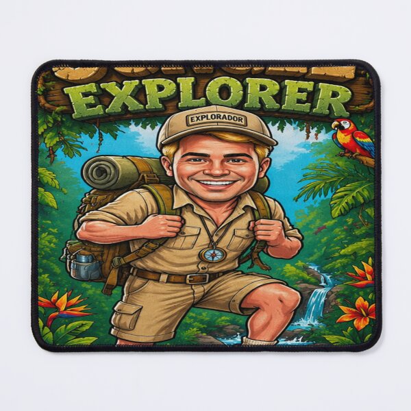 Item preview, man explorer jungle designed and sold by JMAVILA ART.