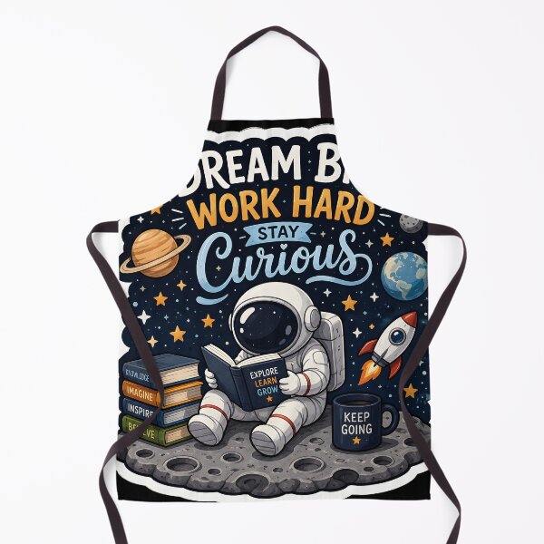 Item preview, Dream Big Work Hard Stay Curious Astronaut Sticker | Space Motivation | STEM Student Gift designed and sold by GenZStickerHub1.