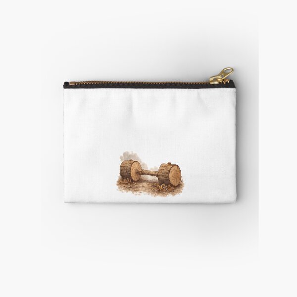 Item preview, Rustic Gym Humor – Wooden Log Dumbbell Fitness Art designed and sold by EdgeSphere.