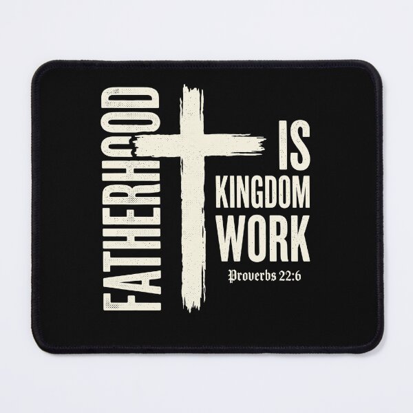 Item preview, Fatherhood Is Kingdom Work - Minimalist Typography Design designed and sold by cerima.