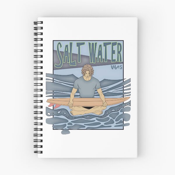 Item preview, Salt Water Vibes - Retro Surf and Meditation Art designed and sold by Alien-Theory.
