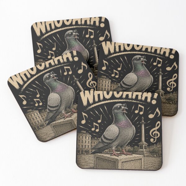 Item preview, Whoaaa Pigeon Shirt | Funny Singing Pigeon Graphic Tee designed and sold by SleepyLlamaClothes.
