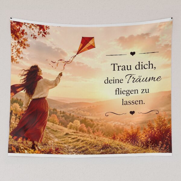 Item preview, In autumn: Let your dreams take flight – an inspiring quote designed and sold by Steffani Lehmann.