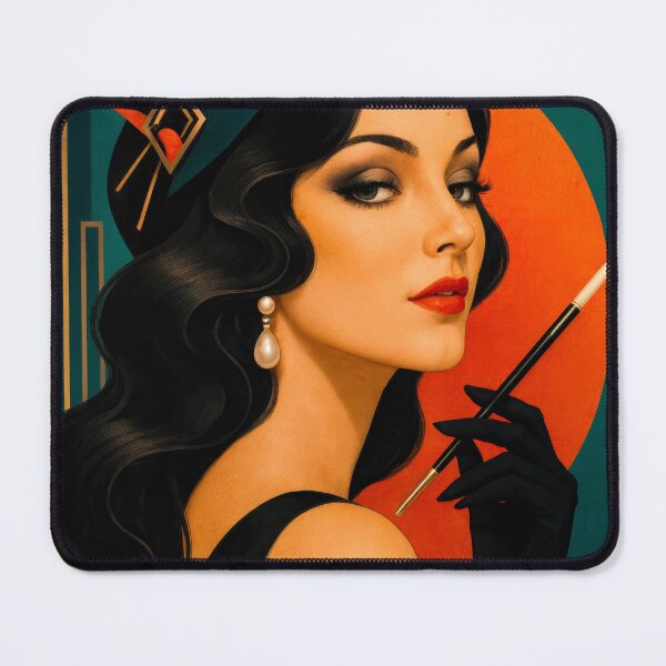 Item preview, Wall Art - Postcard - Vintage Glamour in Art Deco Style designed and sold by ForeverPrintsOK.
