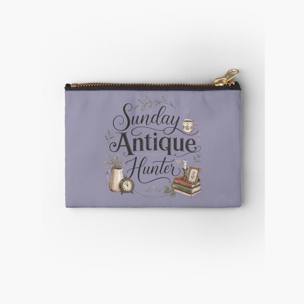 Item preview, Sunday Antique Hunter | Vintage Thrifting & Antique Lover Typography Design designed and sold by TheStephanieRome.