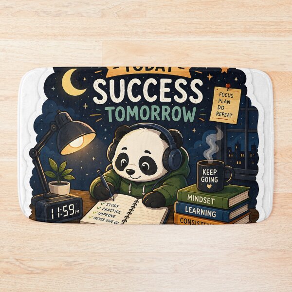 Item preview, Discipline Today Success Tomorrow Panda Sticker | Student Motivation | Productivity Gift designed and sold by GenZStickerHub1.