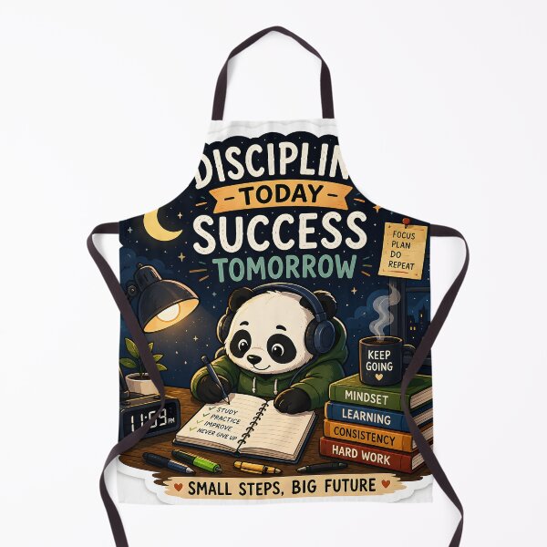 Item preview, Discipline Today Success Tomorrow Panda Sticker | Student Motivation | Productivity Gift designed and sold by GenZStickerHub1.