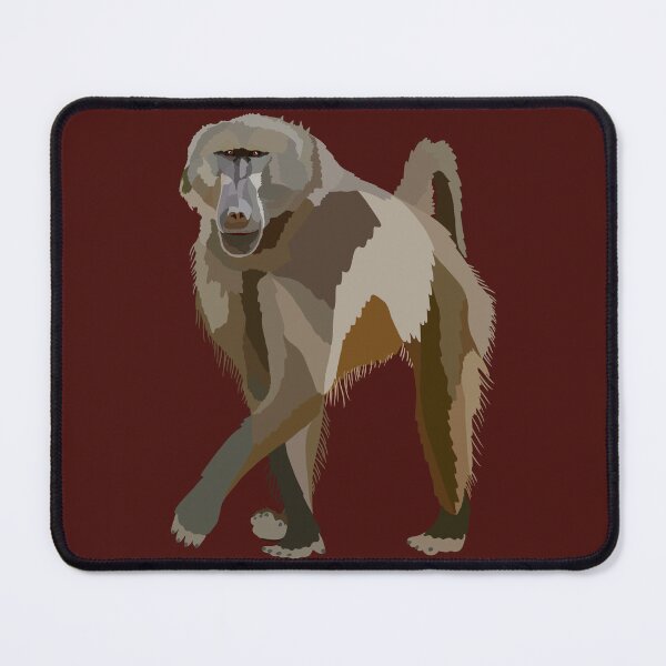 Item preview, C is for Chacma Baboon,Chacma Baboon Illustration – Primate Art for Wildlife and Nature Lovers designed and sold by PrettylittlepastelUk.