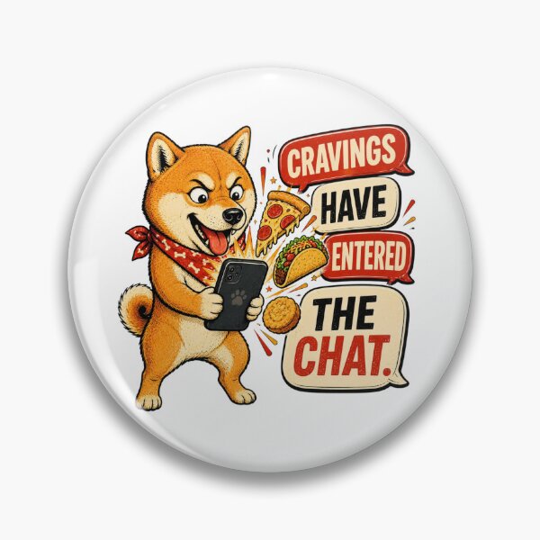 Item preview, Food Obsessed Shiba Inu Humor designed and sold by Gentlestate.